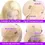 Thumbnail: Short Cut 613 Blonde 100% Human Hair 13x4 HD Lace Front Wig 100% Human Hair Wigs