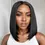 Thumbnail: Bob Wig HD Bob Lace Front Wigs Human Hair Glueless Wigs Pre Plucked Wig