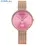 Thumbnail: CRRJU Fashion Womens Mesh Wristwatch Minimalist Waterproof Quartz Female Clock