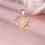 Thumbnail: Female A-Z Letter Flower Pendant Necklace Wedding Jewelry Gift for Women