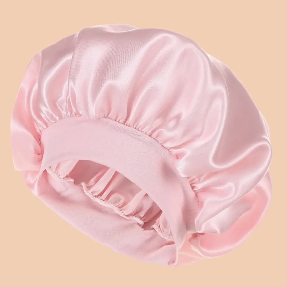 1pc Women's Solid Color Satin Suitable for Daily Use Silk Bonnet Satin Bonnet