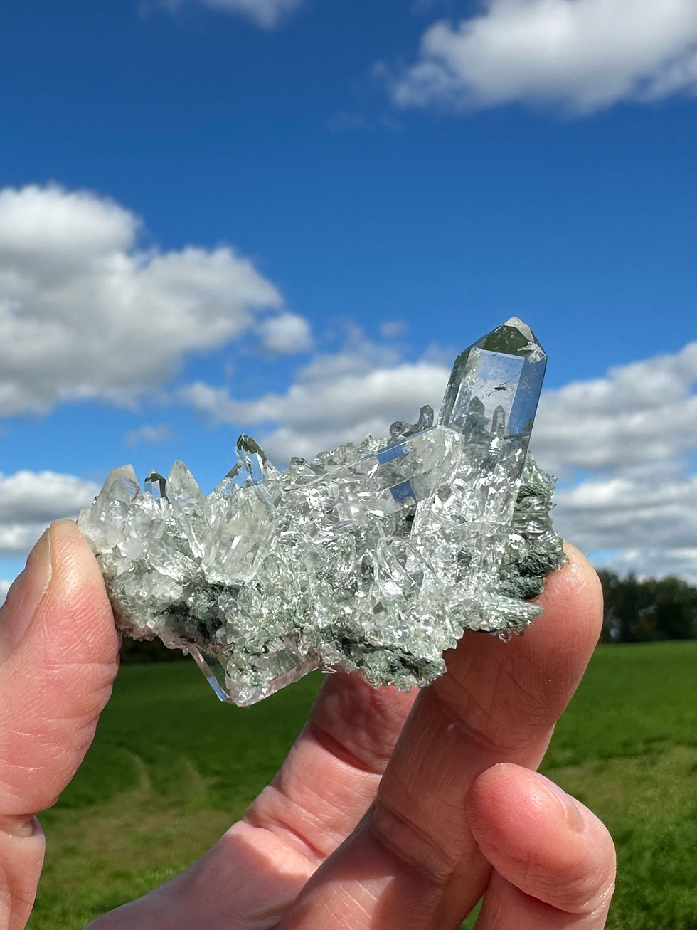 Thumbnail: Optically Clear Himalayan Quartz Cluster 