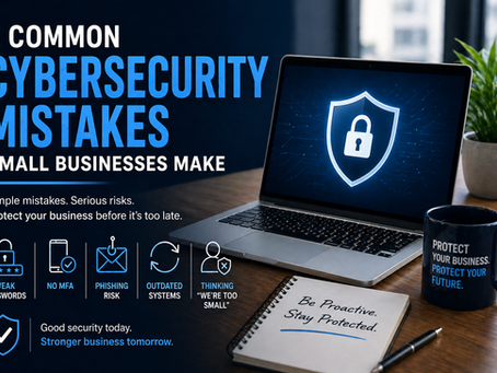 5 Common Cybersecurity Mistakes Small Businesses Make