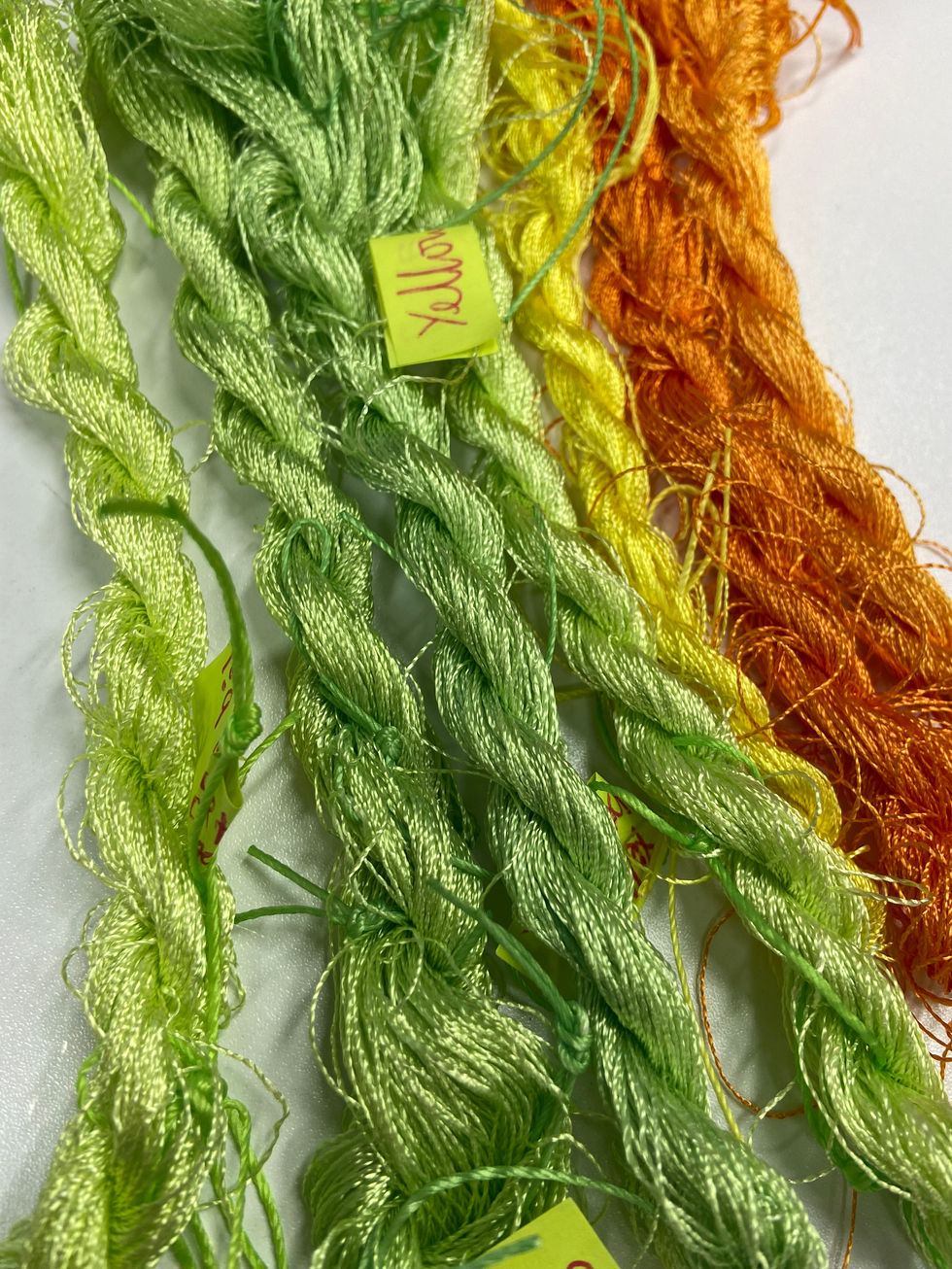 Dye experiments