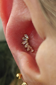 Cluster piercing jewellery collection at Percus
