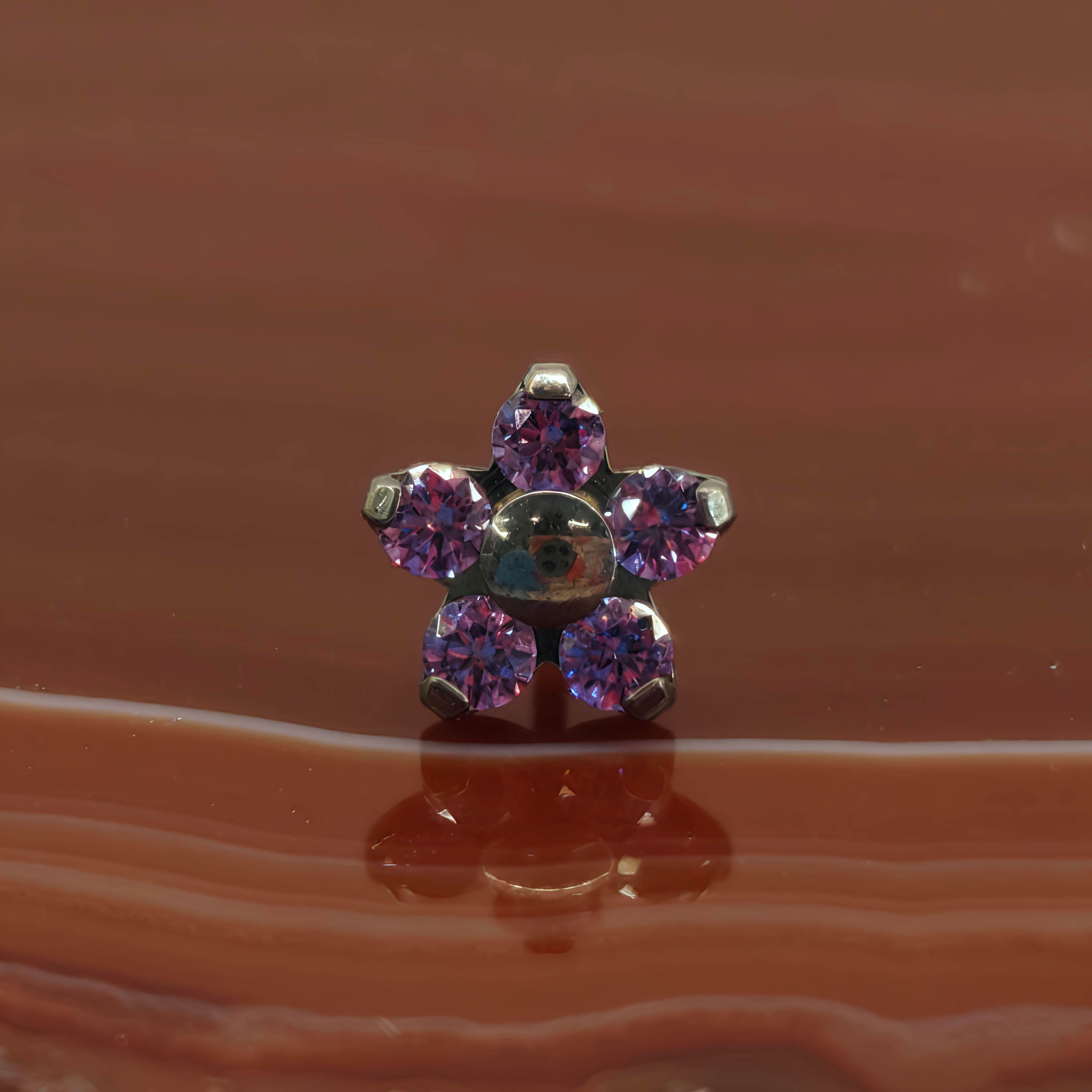 NeoMetal - Fancy Purple Flower End - APP Approved Titanium