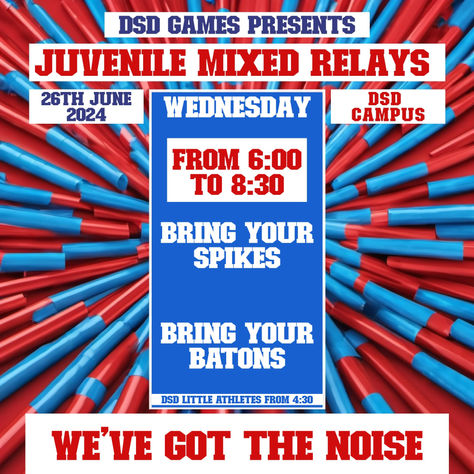 DSD Juvenile Mixed Relays are on!