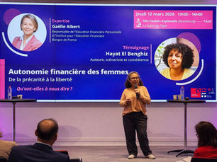 Hayat El Benghiz sur scène pour la Caisse des Dépôts