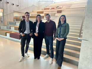 Louis Lalanne, fondateur de Meet My Mentor, Yann Ferguson, et Iris Maréchal