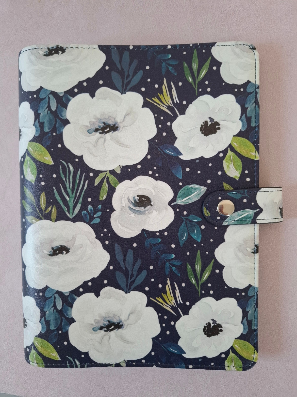 Luxe Planner A5 - Middernacht bloesem