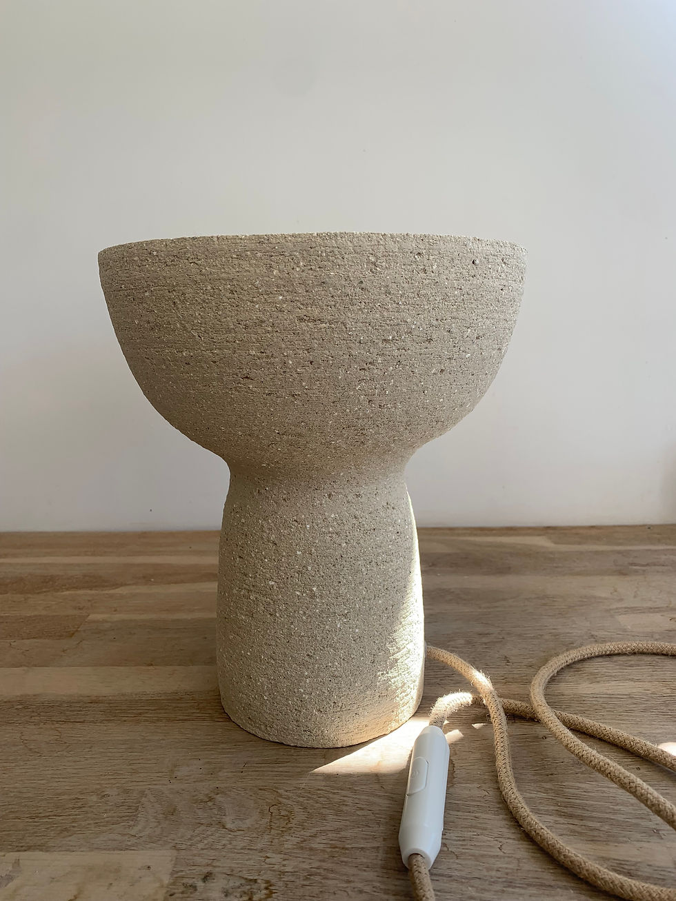 Thumbnail: Lampe Ishi crème