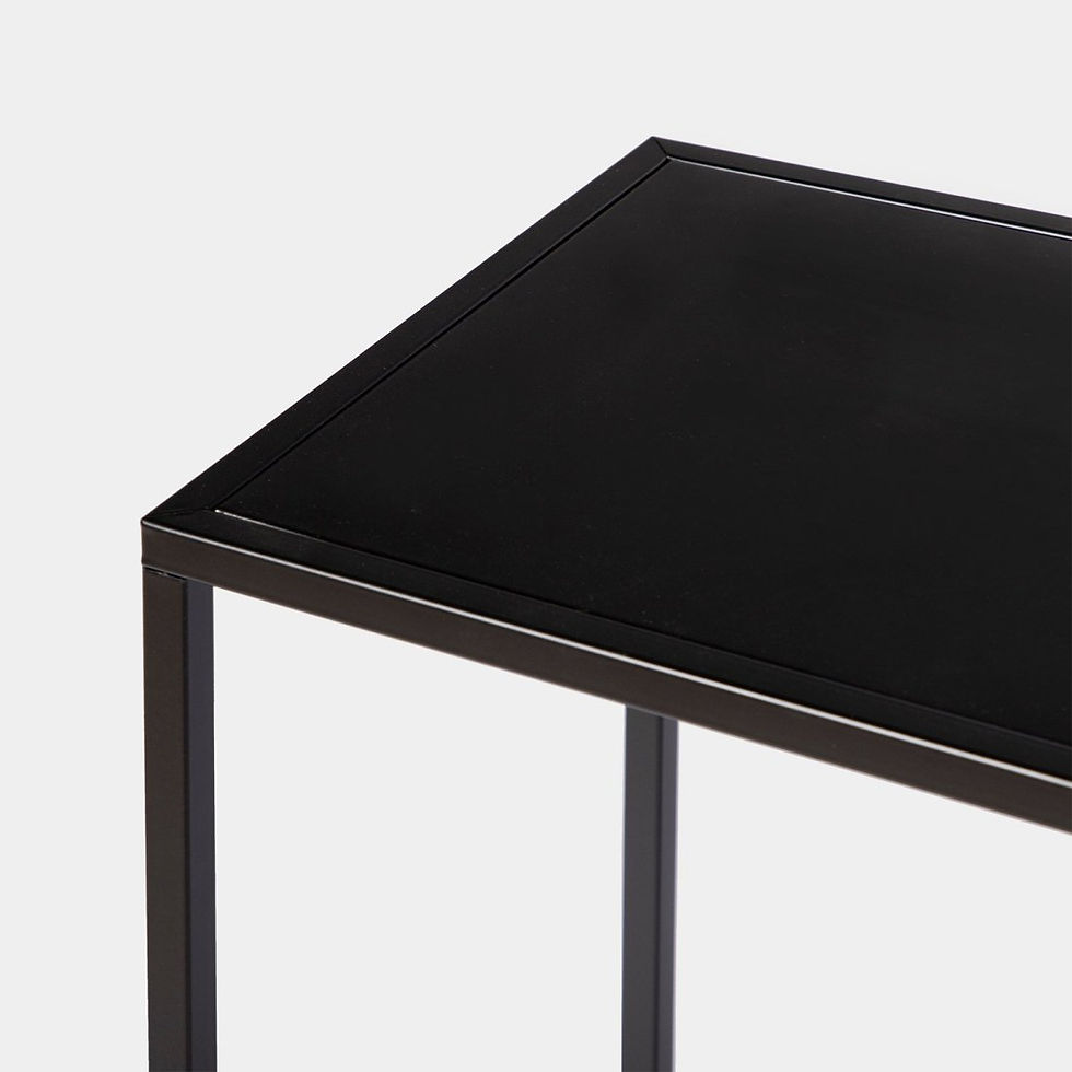 Miniatura: Consola estrecha en metal negro