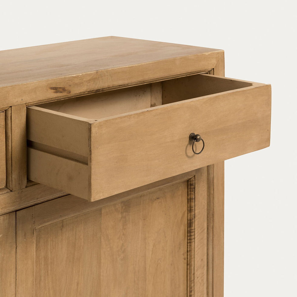 Miniatura: Consola natural con 2 cajones