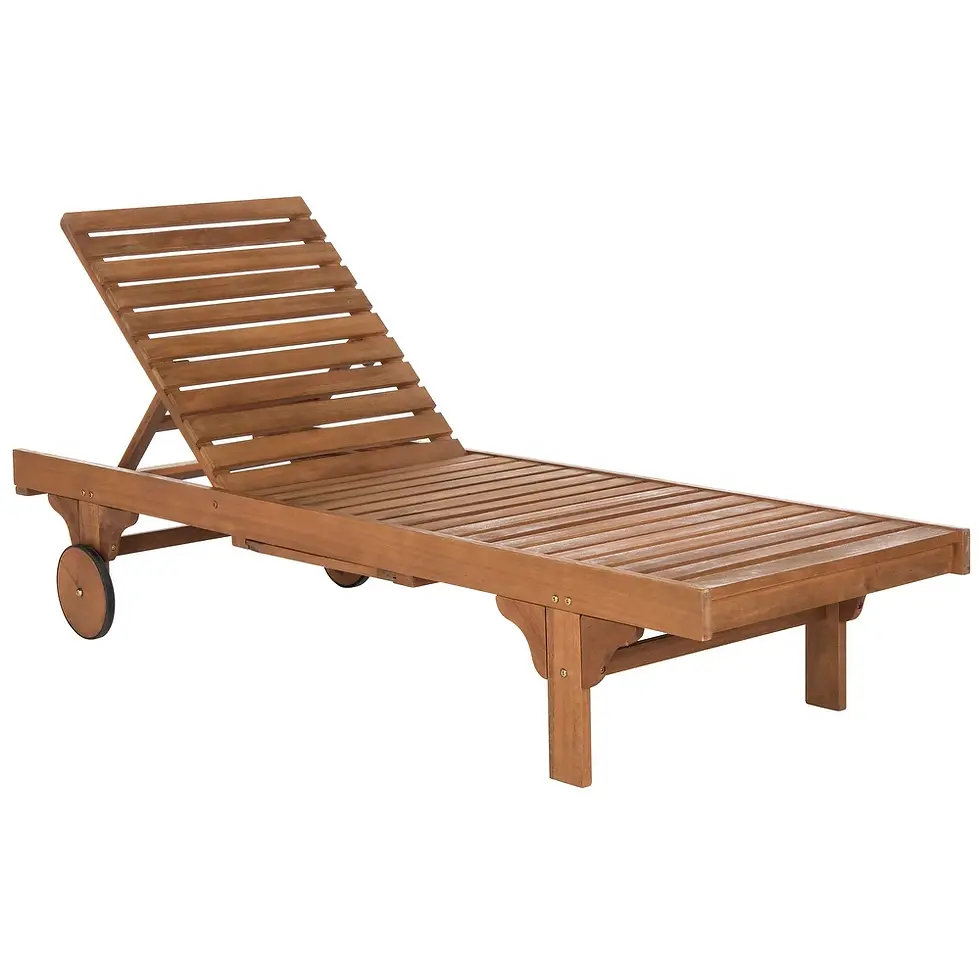 Miniatura: Chaise longue Newport de madera