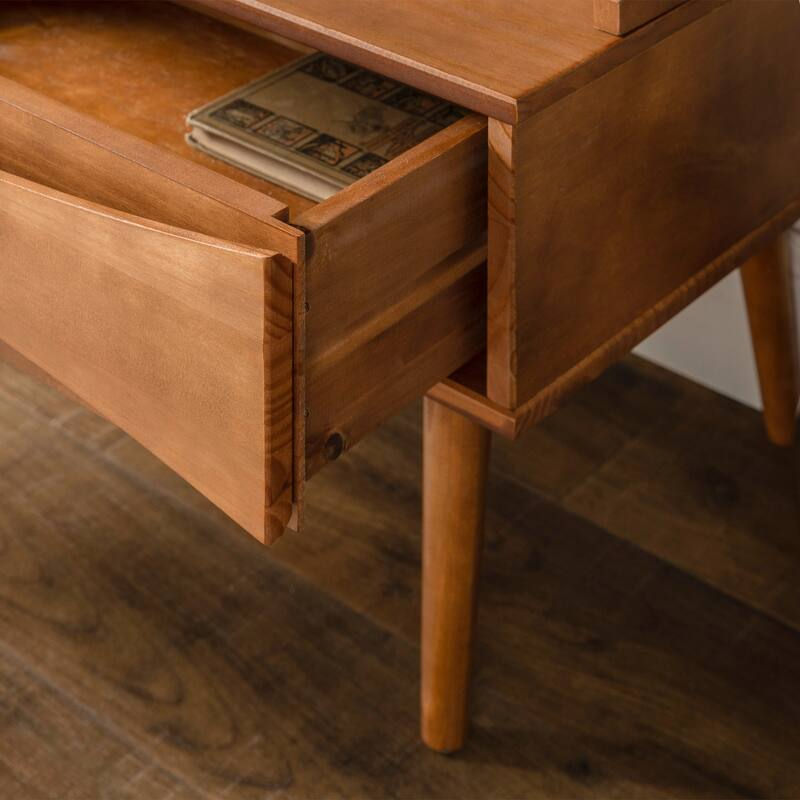 Miniatura: Perchero de madera maciza con cajón Middlebrook