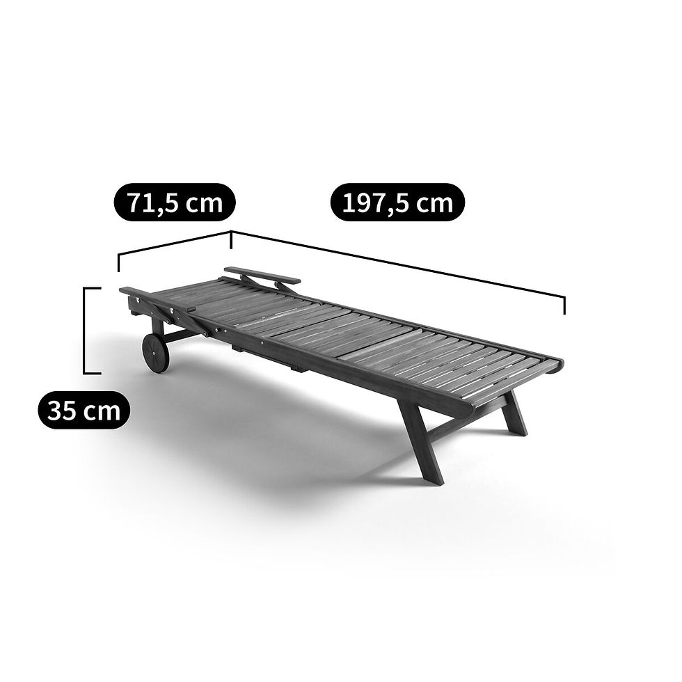 Miniatura: Tumbona con reposabrazos, Euka