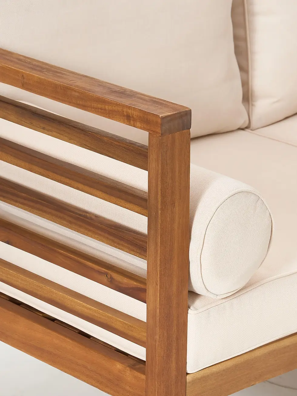 Miniatura: Set lounge para exterior de madera de acacia Bo, 4 pzas