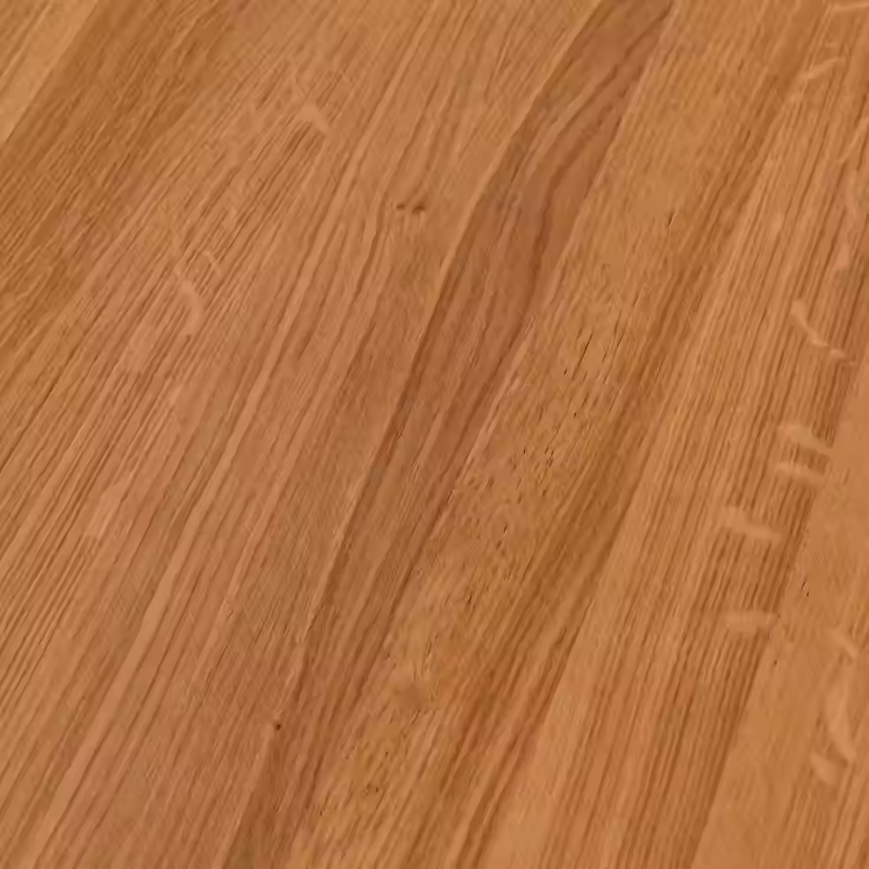 Miniatura: Mesa de centro redonda de roble y caña