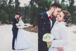 Zimowa sesja ślubna Trójmiasto