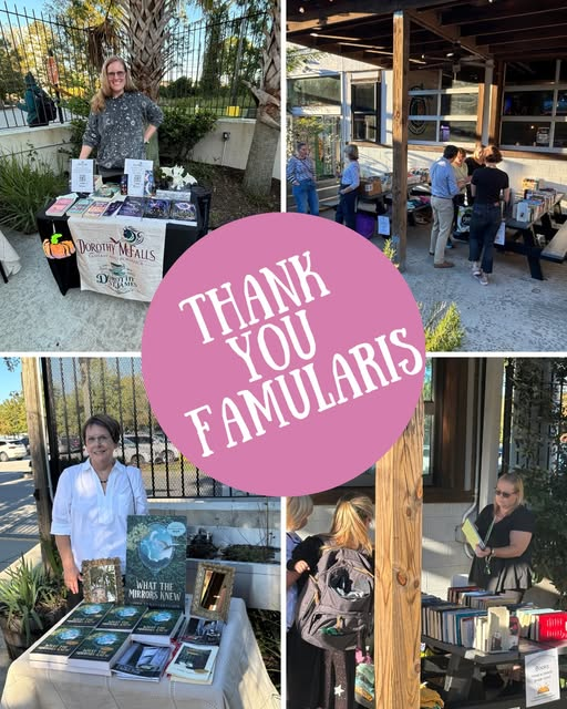 Such good fun, food, and conversation at Famularis.  Lots of nice families with children and pets, and plenty of readers.