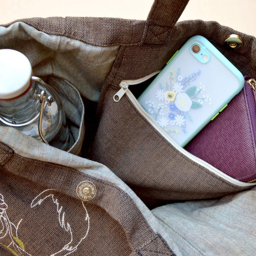 Miniaturbild: SUPPORT GREEN PEAS - CANVAS SHOPPER BAG MIT KORK