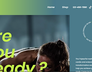 Fitness Landing Page