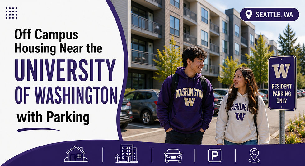 off campus housing near university of washington with parking