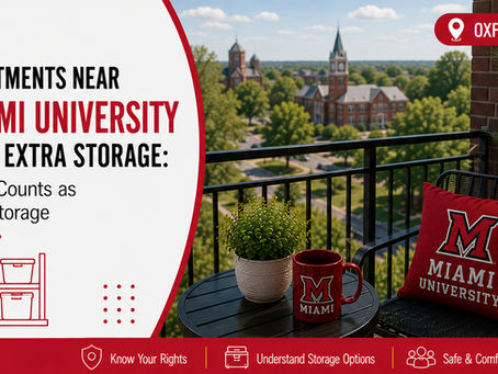 Apartments Near Miami University With Extra Storage: What Counts as Real Storage