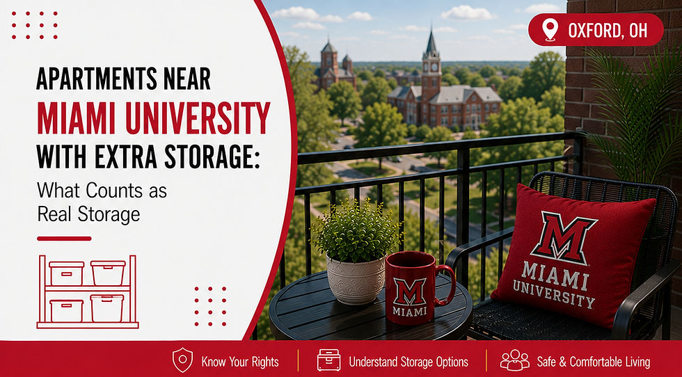 apartments near miami university with extra storage