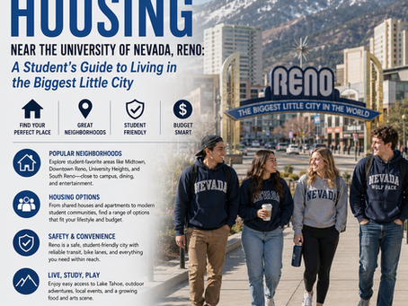 Off-Campus Housing Near the University of Nevada, Reno: A Student's Guide to Living in the Biggest Little City