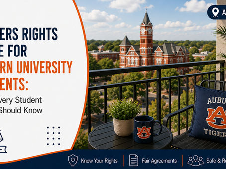 Renters Rights Guide For Auburn University Students: What Every Student Renter Should Know