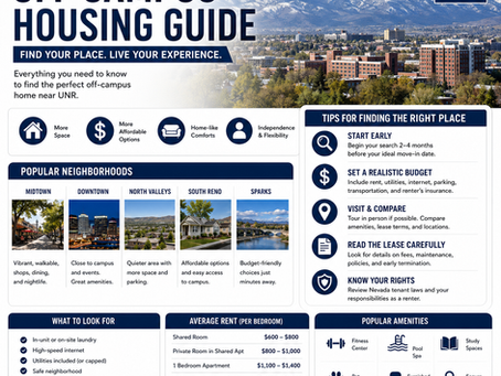 University of Nevada Reno Off Campus Housing Guide