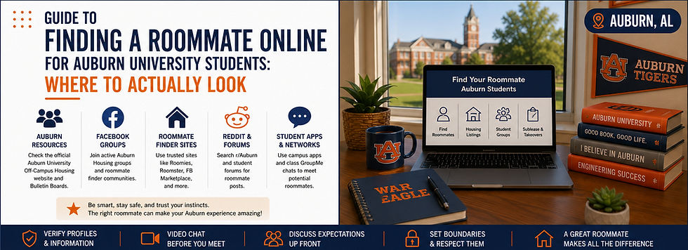guide to finding a roommate online for auburn university students
