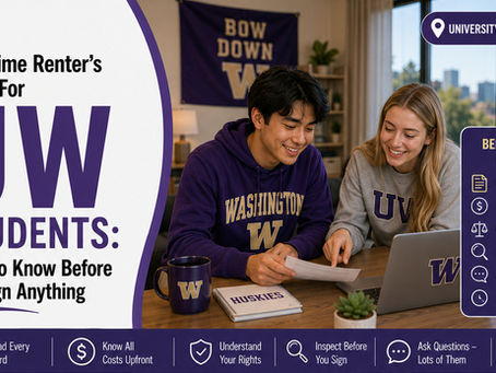 First-time Renter's Guide For UW Students: What to Know Before You Sign Anything