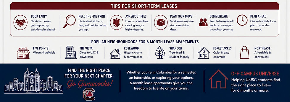 6 month lease apartments columbia sc 