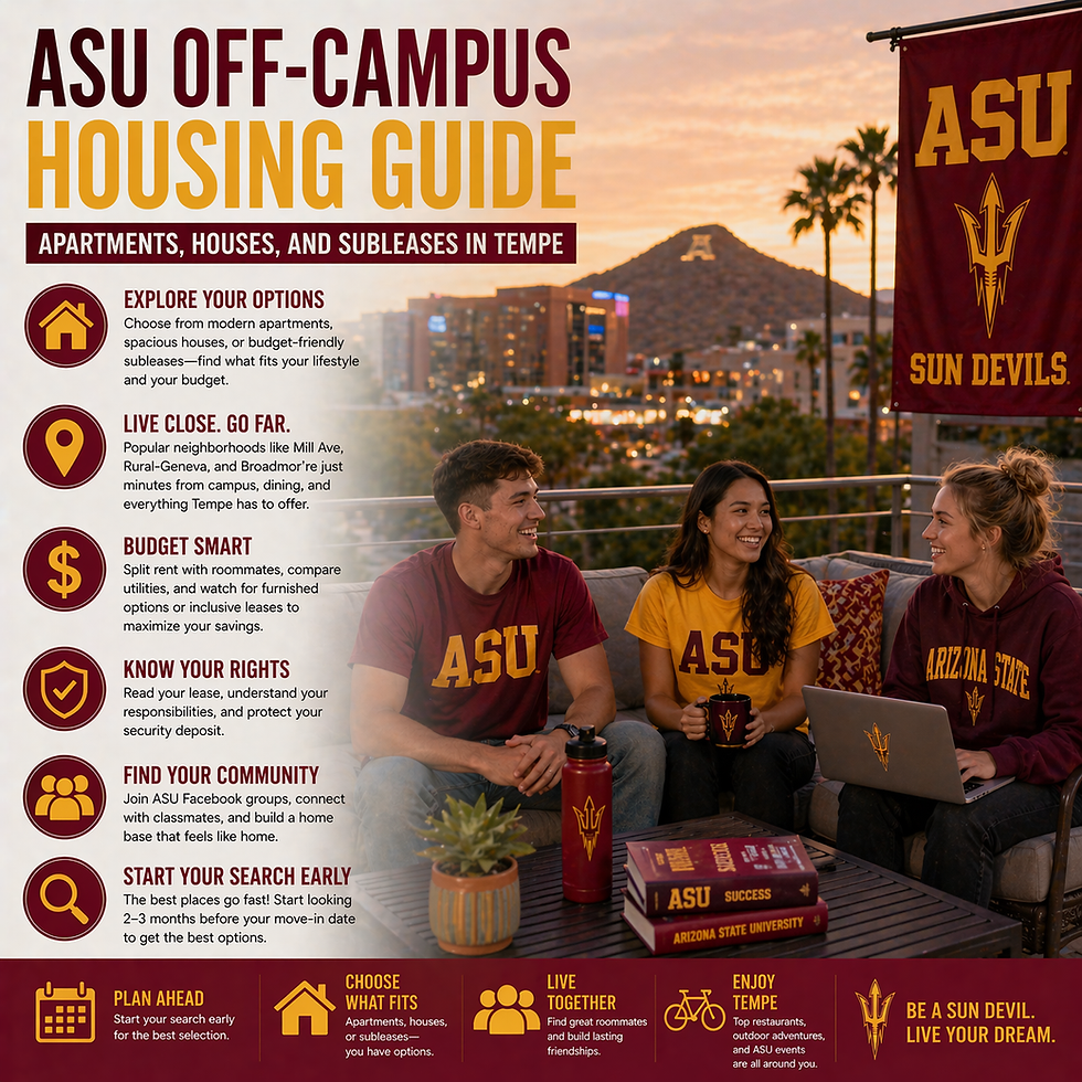 ASU Off-Campus Housing Guide: Apartments, Houses, and Subleases in Tempe