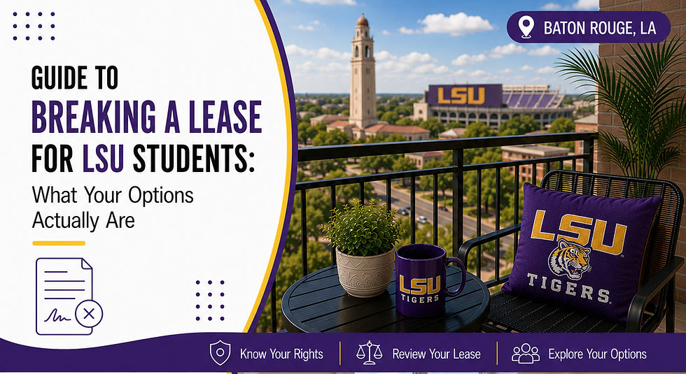 guide to breaking a lease for lsu students