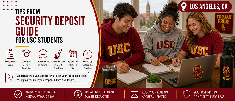 security deposit guide for usc students