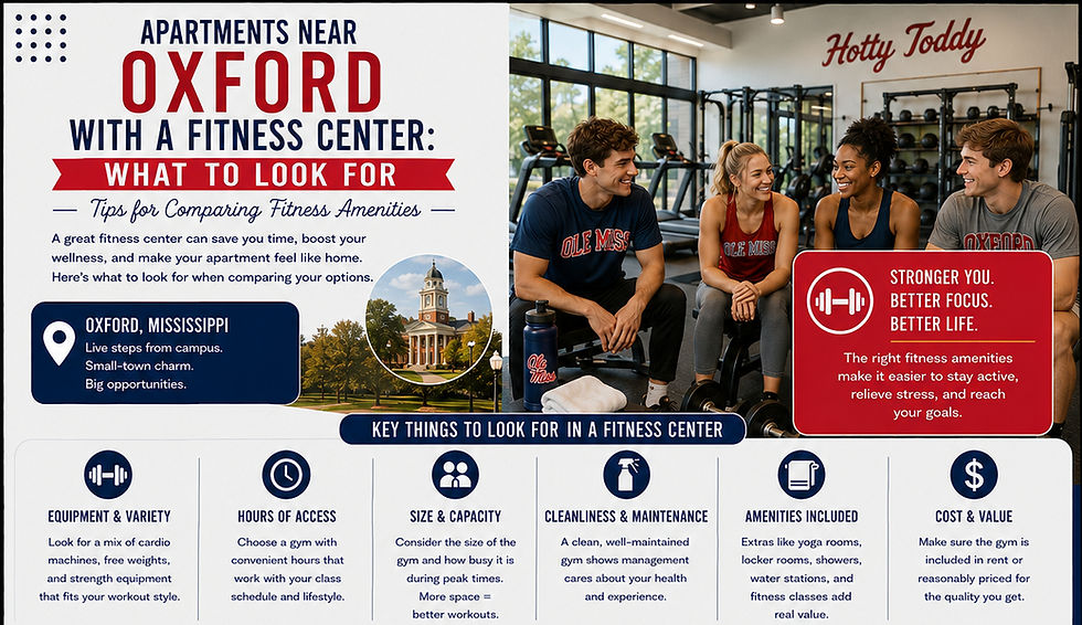 apartments near Oxford with a fitness center
