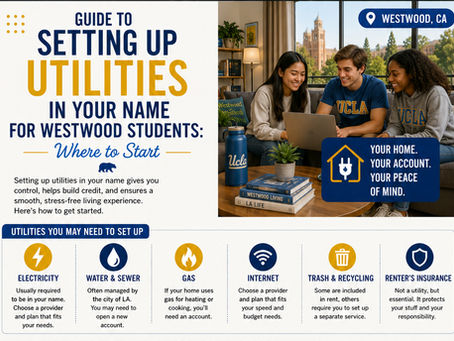 Guide to Setting Up Utilities in Your Name for Westwood Students: Where to Start