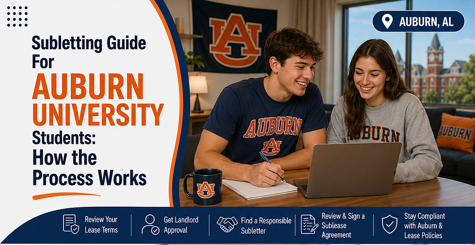 Subletting Guide For Auburn University Students: How the Process Works