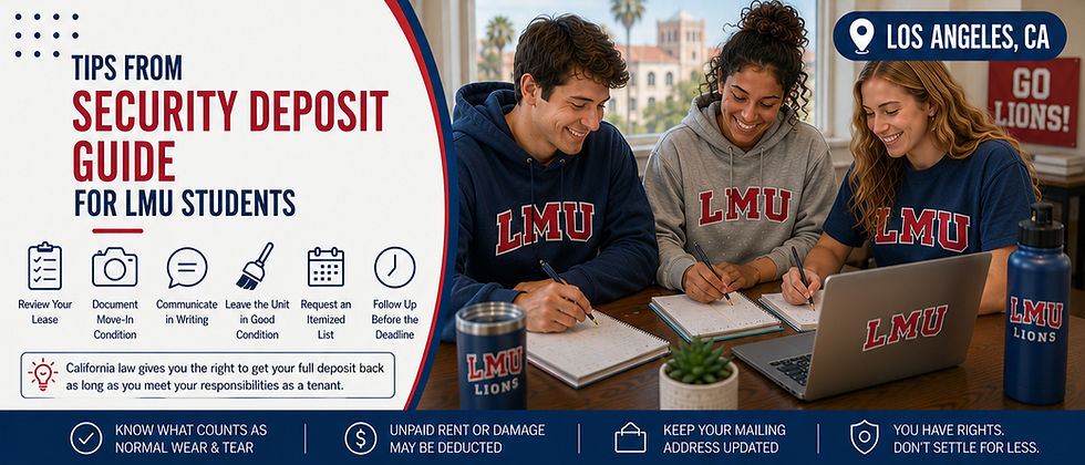 security deposit guide for lmu students