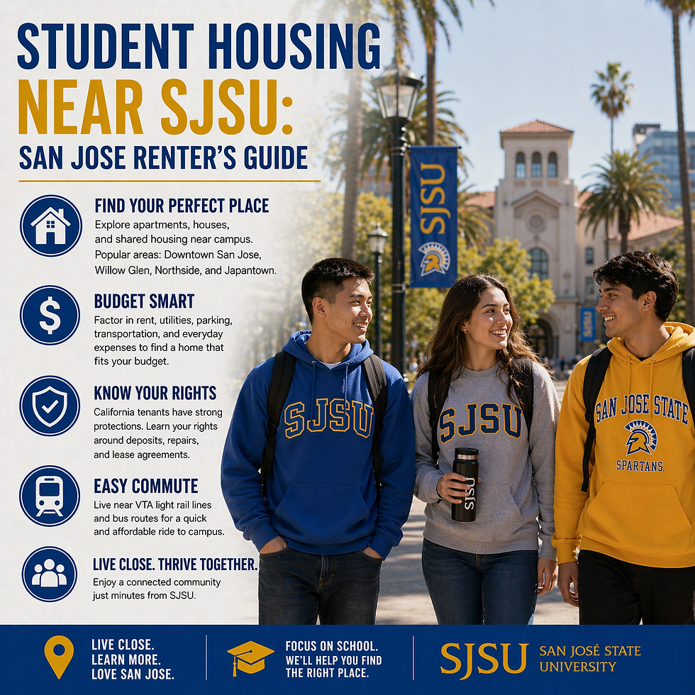 Student Housing Near SJSU: San Jose Renter's Guide