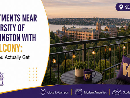 Apartments Near University OF Washington With A Balcony: What You Actually Get