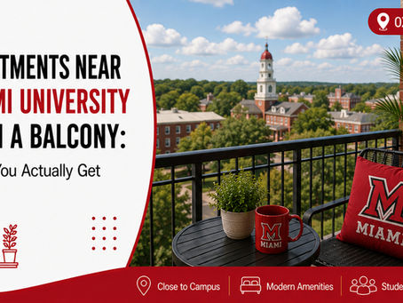 Apartments Near Miami University With A Balcony: What You Actually Get