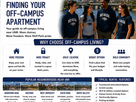 Reno Nevada Student Housing UNR: Finding Your Off-Campus Apartment