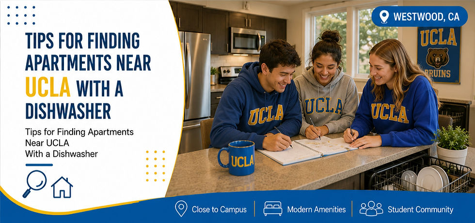 apartments near ucla with a dishwasher