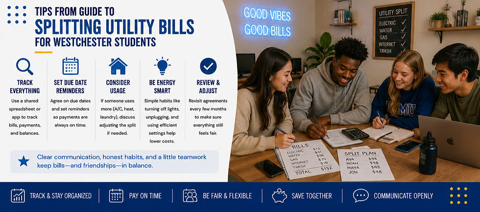 guide to splitting utility bills for westchester students