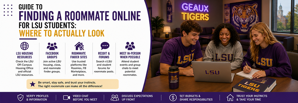 guide to finding a roommate online for lsu students