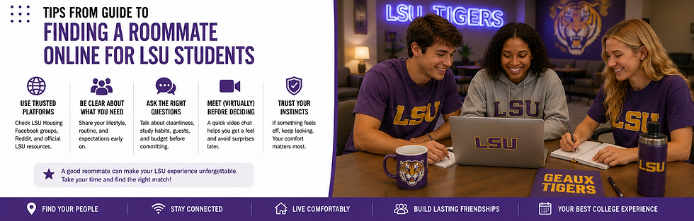 guide to finding a roommate online for lsu students